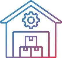 Warehouse Management System Vector Icon