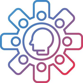 humano máquina interfaz vector icono