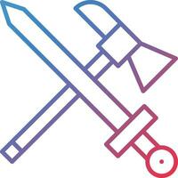 Axe And Sword Vector Icon