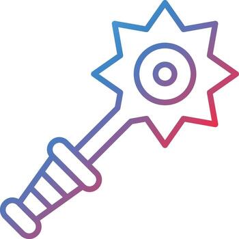 icono de vector de maza