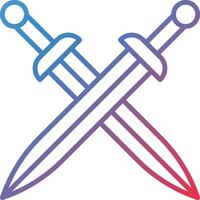 Two Swords Vector Icon