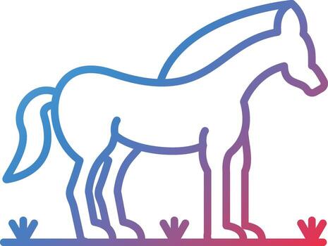 icono de vector de caballo