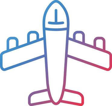icono de vector de avión