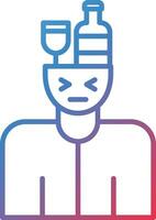 Alcohol Addiction Vector Icon