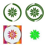 Unique Flower Vector Icon