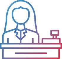 Cashier Vector Icon