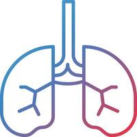 icono de vector de pulmones