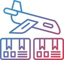 Airplane Delivery Vector Icon