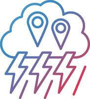 Storm Location Vector Icon