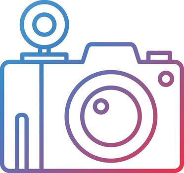 destello cámara vector icono