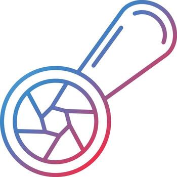 ojo de pez cámara vector icono