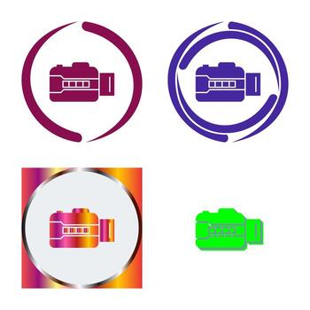 Unique Open Camera Vector Icon