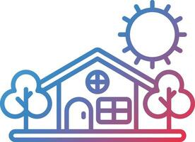 Home Landscape Vector Icon