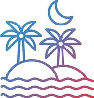 Island Landscape Vector Icon