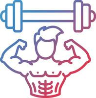 Weightlifter Vector Icon