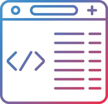 icono de vector de programación