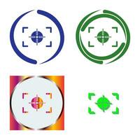 Unique Focus Horizontal Vector Icon
