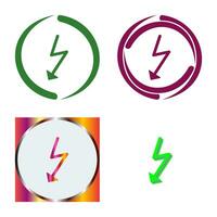 Unique Flash Vector Icon