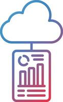 Cloud Reporting Vector Icon