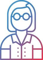 Female Professor Vector Icon