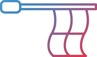 icono de vector de bandera fuera de juego