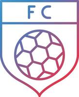 icono de vector de club de fútbol