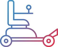 Automatic Wheelchair Vector Icon