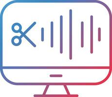 Audio Editing Vector Icon