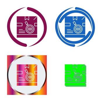 Tracking Code Vector Icon