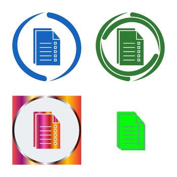 Data Files Vector Icon