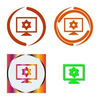 Computer Settings Vector Icon