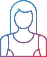 Woman Fitness Vector Icon