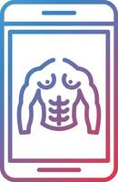 Chest Muscle Vector Icon