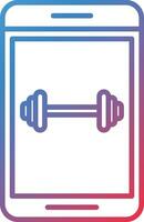 Barbell Vector Icon