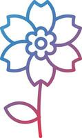 Alpine Forget Me Not Vector Icon