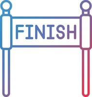 Finish Line Vector Icon