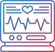 icono de vector de electrocardiograma