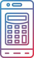 Mobile Calculator Vector Icon