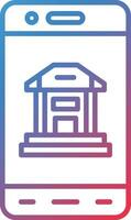 Mobile Banking Vector Icon