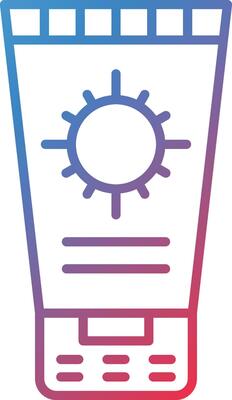 Sunscreen Vector Icon