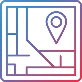 icono de vector de mapa