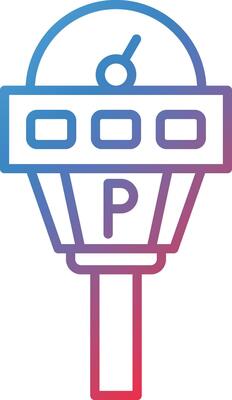 Parking Meter Vector Icon