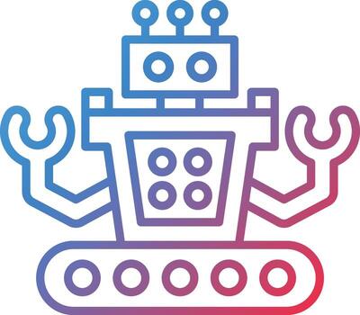 icono de vector de robótica