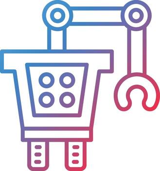 autónomo robótica vector icono