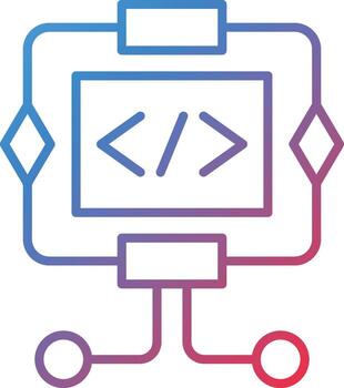 icono de vector de algoritmo