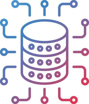 Data Aggregation Vector Icon