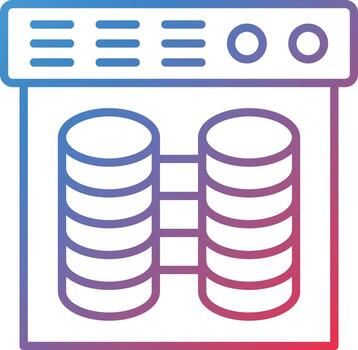 icono de vector de almacén de datos