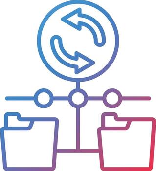 datos actualizar vector icono