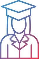 Female Graduate Vector Icon