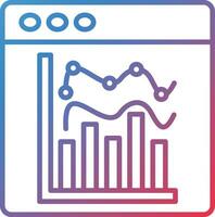 Statistical Graph Vector Icon